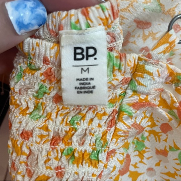 BP. by Nordstrom ruched floral cropped camisole top - Picture 8 of 10